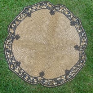 Beadwork Infinity Design Table Mats - Gold & Black