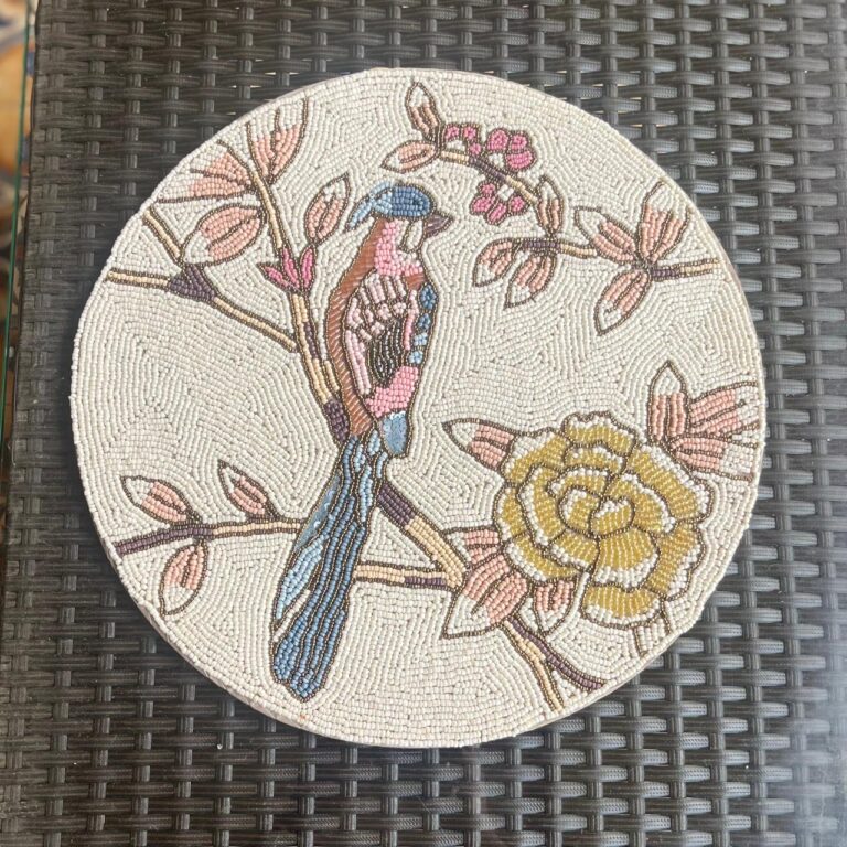 Beadwork Elegant Table Mats - Graceful Bird