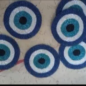 Beadwork Coasters - Evil Eye