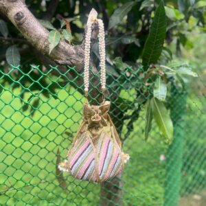 Multi Coloured Lotus Potli bag