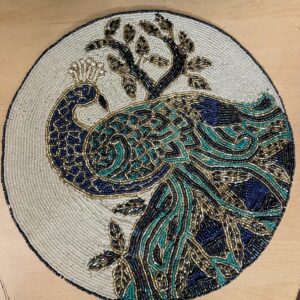 Beadwork Elegant Table Mats - Peacock