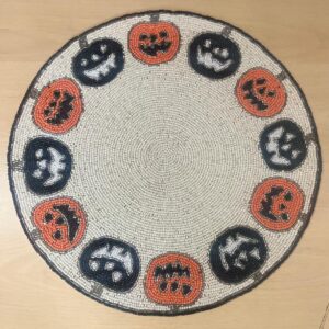Beadwork Elegant Table Mats - Pumpkins