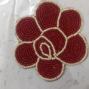 Beadwork Coasters - Rose