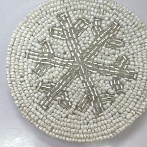 Beadwork Coasters - Snowflake