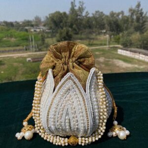 White Lotus Potli bag